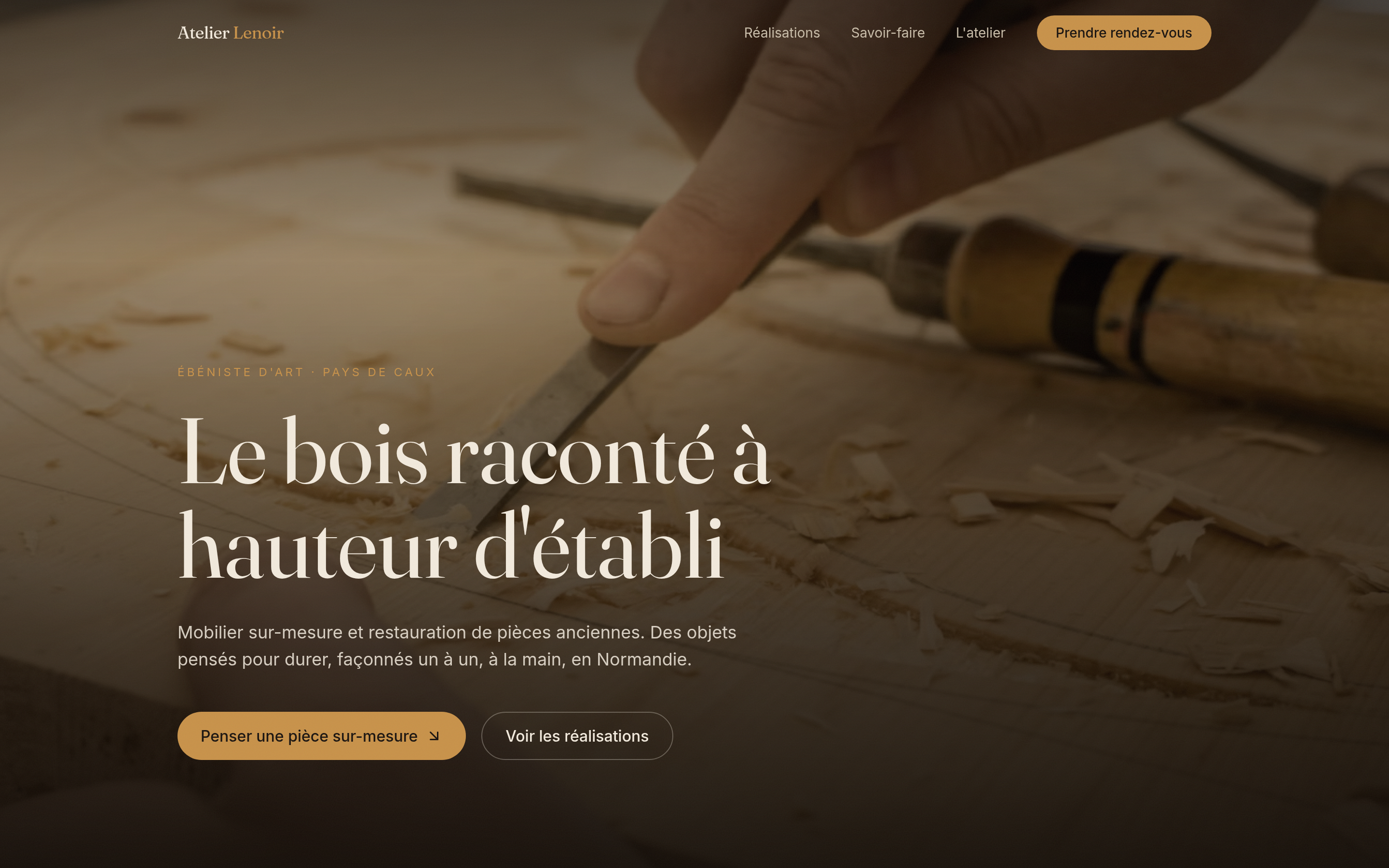 Aperçu du site Atelier Lenoir